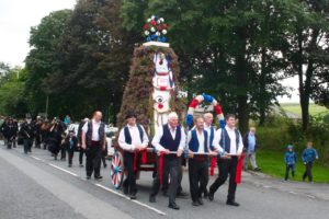 Whitworth Rushcart on the move